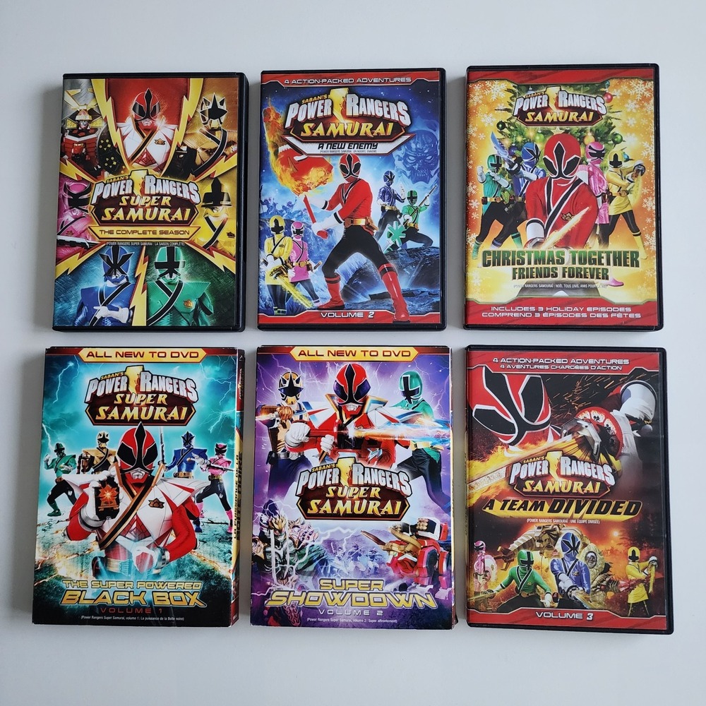 Power Rangers DVD Lot Super Samurai Christmas Special Black Box Super Showdown